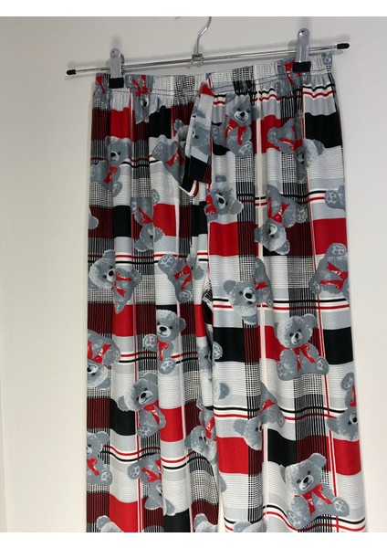 Desenli Süet Pijama Altı