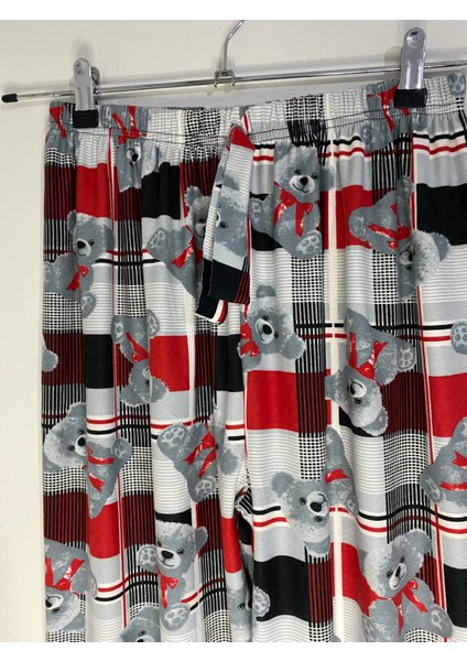 Desenli Süet Pijama Altı