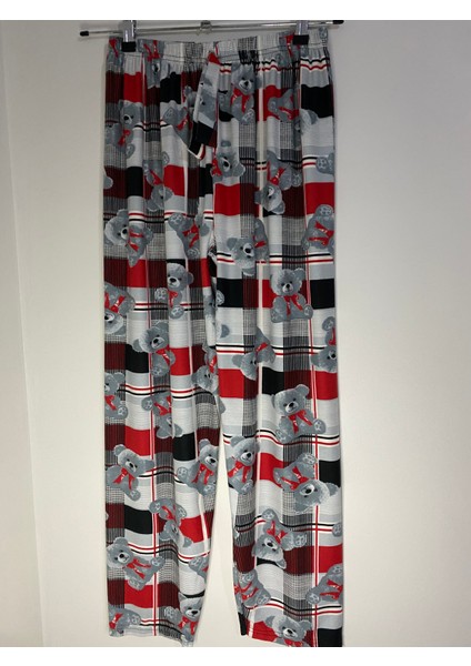 Desenli Süet Pijama Altı