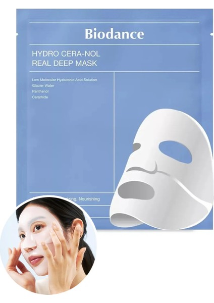 Hydro Cera-Nol Real Deep Mask – Yoğun Nem, Canlılık ve Pürüzsüzlük Veren Kore Yüz Maskesi (1 Adet)