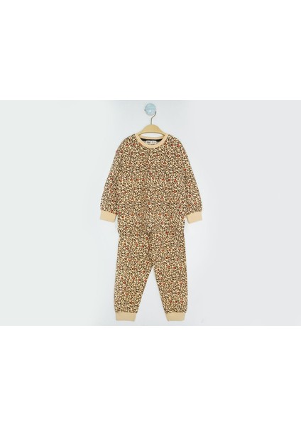 Kız Cocuk Kalpli Pijama Takımı