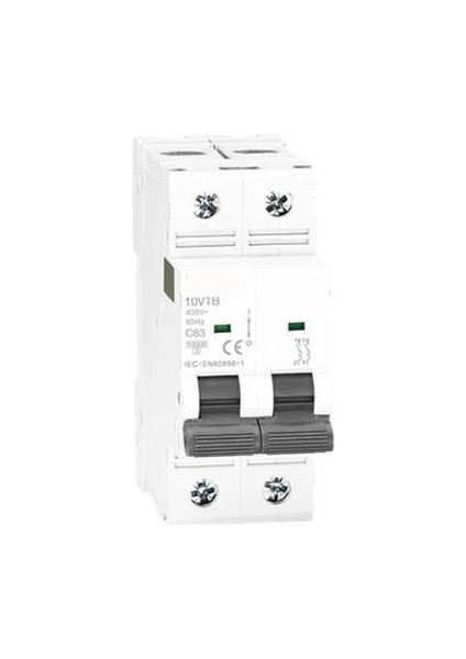 Otomatik Sigortalar 6ka C Eğrisi (18MM) Serisi 2 Kutup (Anma Akımı 80A)