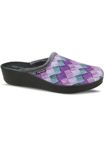 9932-33 Kadın Kışlık Ev Terliği Lila 36-40