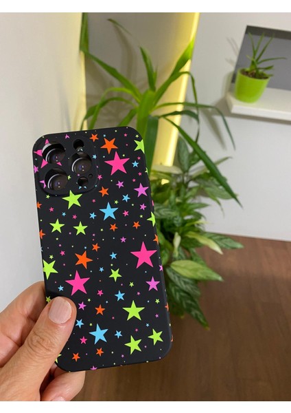 IPhone 14 Promax Uyumlu Fosforlu Özel Dokulu Desenli Silikon Kılıf