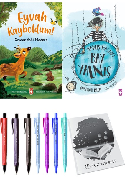Yanlış Masalcı Bay Yalnış ve Eyvah Kayboldum! Ormandaki Macera 2'li Set - Kalem