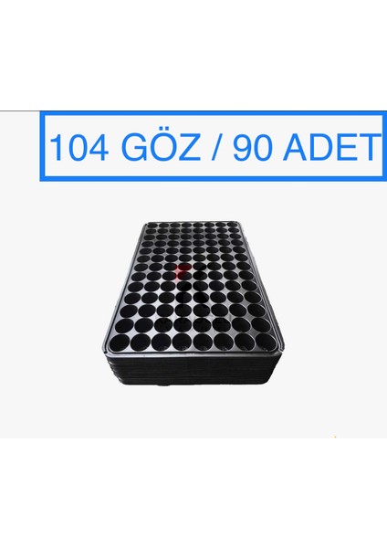Fide Viyolü Fidelik 90 Adet 104 Göz Fide Viyol Fide Altlığı Tohum Yetiştirme Kabı Ekonomik Paket