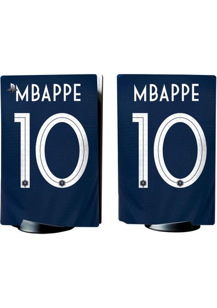 Mbappe Forma Playstation 5 Standart Kasa Dijital Versiyon Full Sticker Kaplama Seti