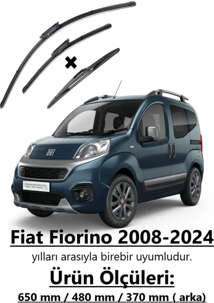 Fiat Fiorino 2008-2024 Ön ve Arka Silecek Seti