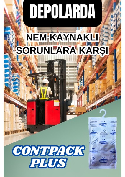 Plus Askılı Nem Alıcı Rutubet Engelleyici Konteyner Kurutucu 2 Adet 760 Gr