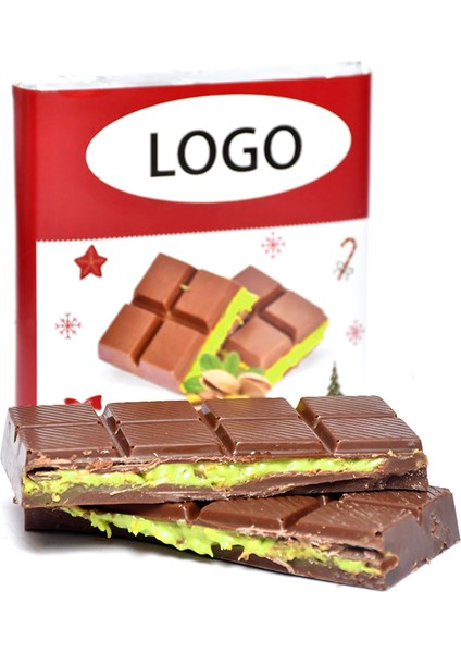 Logolu Yılbaşı Dubai Çikolatası