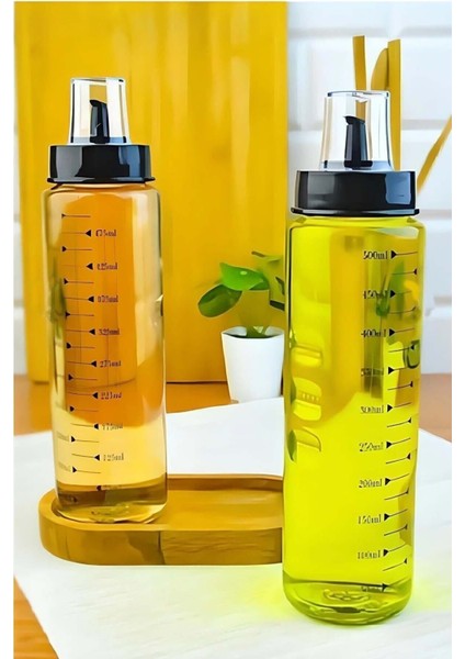 Damlatmaz Cam Sosluk Yağlık Sirkelik 500 ml Çok Renkli, 1 Parça