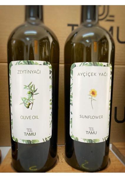 Renkli 2'li Yağlık Etiketi, Su Geçirmez Selefon, 750 ml, 4 Parça