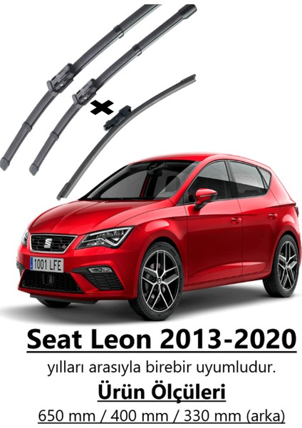 Seat Leon 2013-2020 Ön ve Arka Muz Silecek Seti