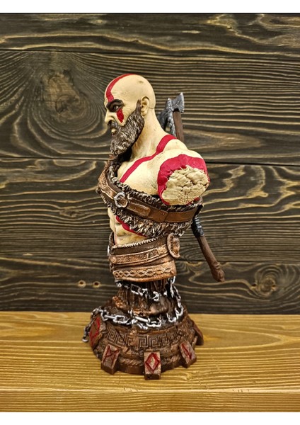 Kratos God of War Ragnarok Axe Detaylı 32 cm Polyester Aksiyon Figürü
