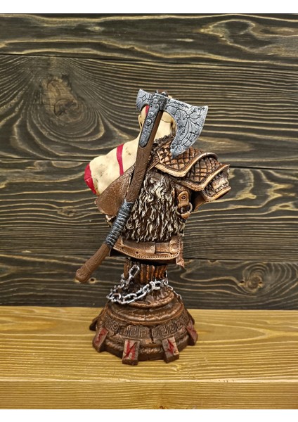 Kratos God of War Ragnarok Axe Detaylı 32 cm Polyester Aksiyon Figürü