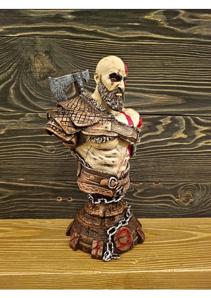 Kratos God of War Ragnarok Axe Detaylı 32 cm Polyester Aksiyon Figürü