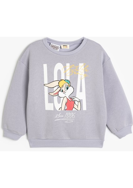 Lola Bunny Sweat Lisanslı Bisiklet Yaka Uzun Kollu
