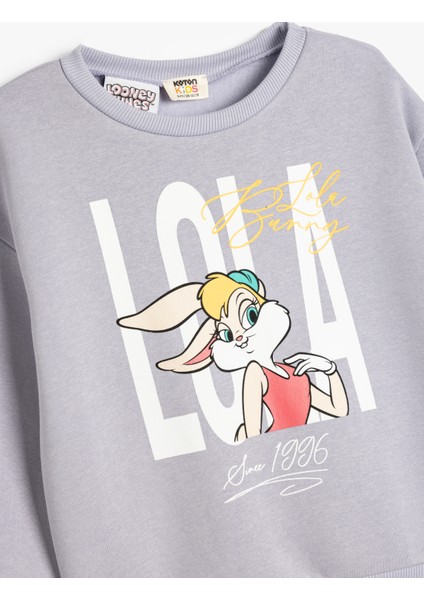 Lola Bunny Sweat Lisanslı Bisiklet Yaka Uzun Kollu modelleri