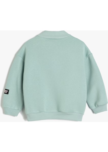 Bugs Bunny Sweat Lisanslı Uzun Kollu Dik Yaka Şardonlu fiyatları