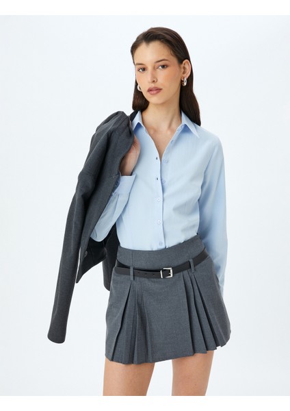 Uzun Kollu Slim Fit Klasik Poplin Gömlek