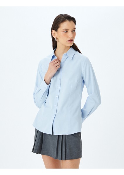 Uzun Kollu Slim Fit Klasik Poplin Gömlek