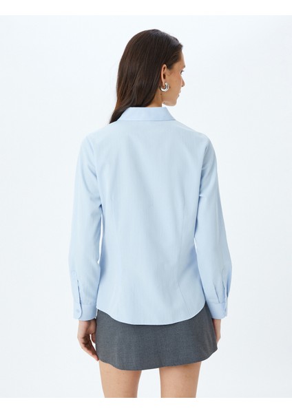 Uzun Kollu Slim Fit Klasik Poplin Gömlek