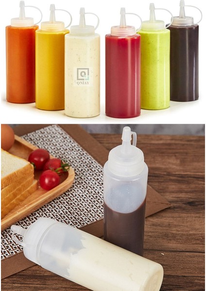 Turuncu şeffaf yağlık ve sosluk 700ml, şık ve kullanışlı mutfak aksesuarı
