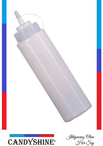 Tekno Trust 700ML Sos Sirke Yağ Ketçap Sos Şişesi Masterchef Sosluk
