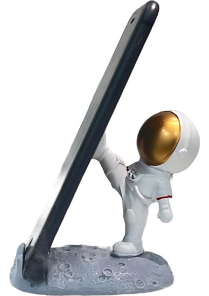 Tutucu Kaymaz Taban Hafif Taşınabilir Mini Astronot Model Telefon Tablet Stant indirimleri