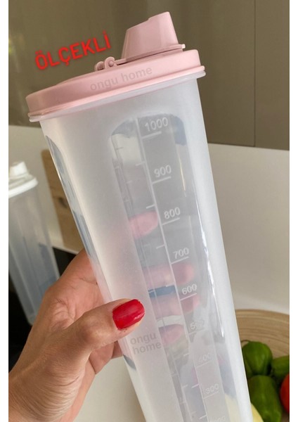 Çok Renkli Ölçekli Yağdanlık, Sızdırmaz, 1 Litre, Pratik ve Şık Tasarım modelleri