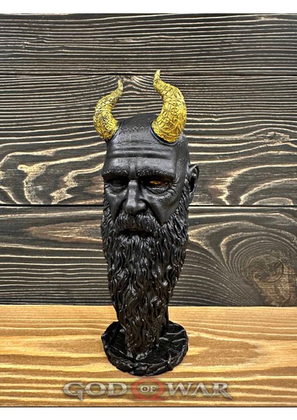 Kratos God of War Mimir Figür Siyah