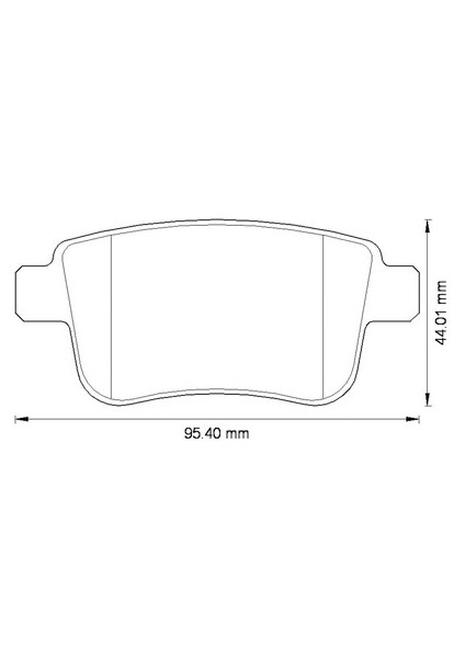 Fren Balatası Arka Mercedes Cıtan W415 12 . Renault Kangoo Iı 09