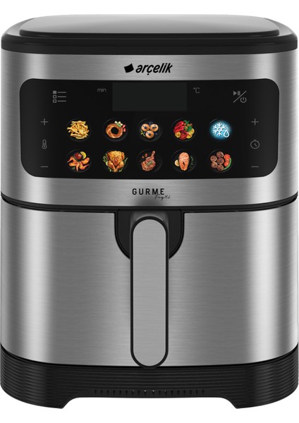 Airfryer 6.8 Lt, 1875 W, 10 Otomatik Program Yağsız Fritöz