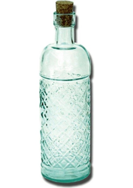 Baklava Desenli Mavi Yağ Şişesi 500 CC Estetik ve Şık Tasarım