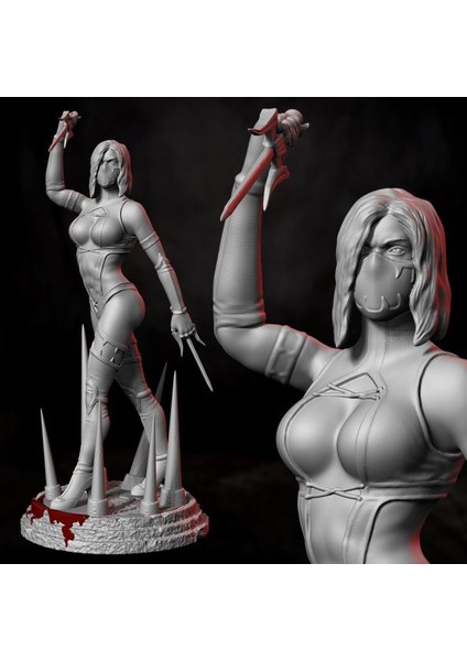 Mortal Kombat 'mileena' Büst Figürü - 15 cm