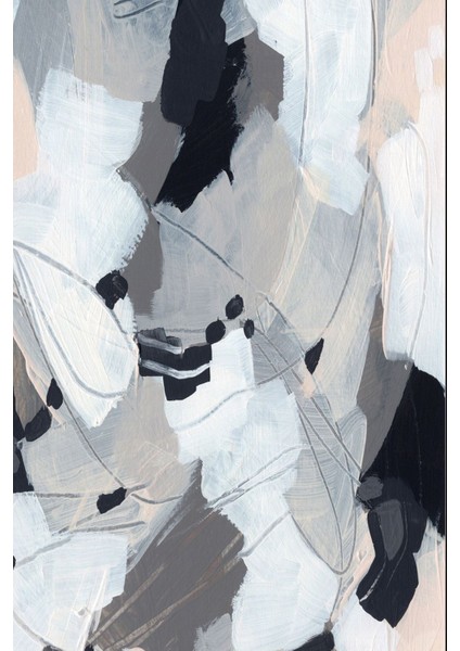 Siyah Beyaz Renk Çiçek Soyut Kombini Çerçeveli Temperli Cam Tablo 3'lü fiyatları