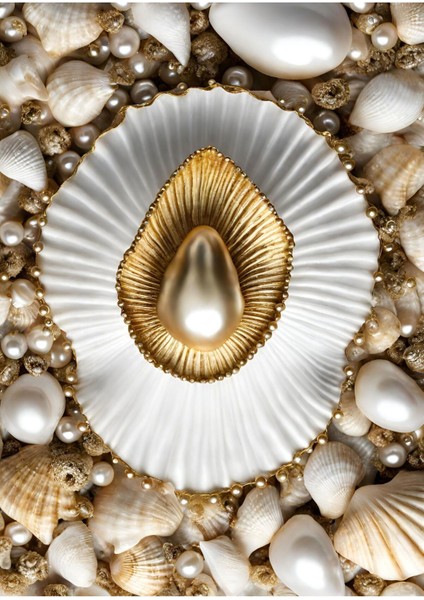 Beyaz Gri Gold Soft Renk Yaprak Inci Seti Çerçeveli Cam Tablo 3'lü fırsatları