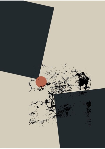 Gri Pembe Bej Soyut Abstract Kombin Çerçeveli Cam Tablo 2'li modelleri