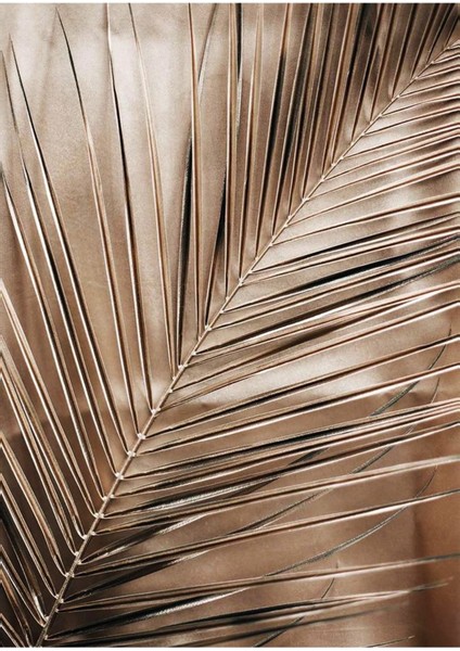 Gül Kurusu Pembe Gold Renk Çiçek Ve Soyut Kombini Çerçeveli Cam Tablo 2'li modelleri