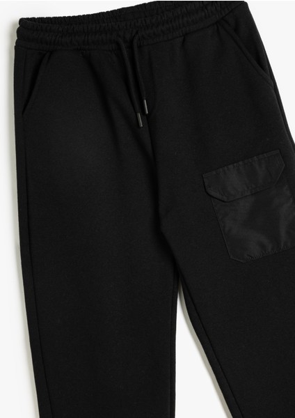 Jogger Eşofman Altı Beli Bağlamalı Cep Detaylı Şardonlu modelleri