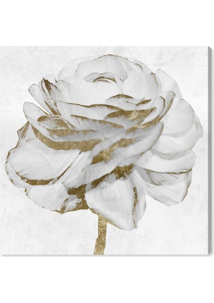Beyaz Gold Soyut Gül Kombini Çerçeveli Cam Tablo 3'lü fiyatları