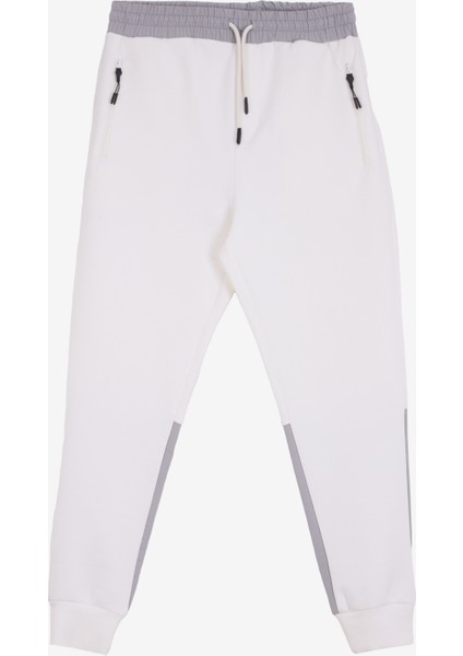 Gmg Fırenze Normal Bel Slim Fit Ekru Erkek Eşofman Altı GU24MFW14002