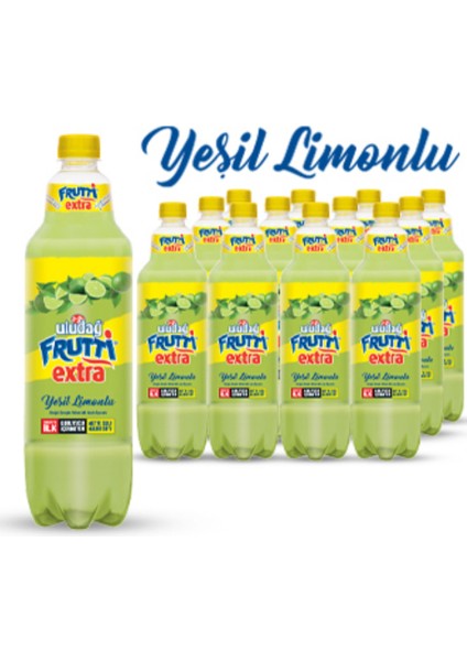 Frutti Extra Yeşil Limonlu Pet 1 Lt 12'li Paket