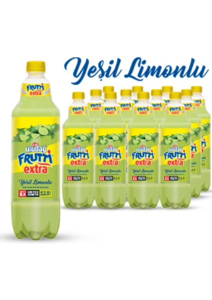 Frutti Extra Yeşil Limonlu Pet 1 Lt 12'li Paket