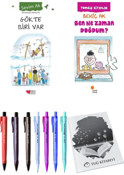 Ben Ne Zaman Doğdum? ve Gökte Biri Var 2li Set + Hediyeli