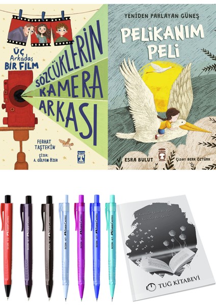 Yeniden Parlayan Güneş Pelikanım Peli ve Sözcüklerin Kamera Arkası 2li Set + Hediyeli