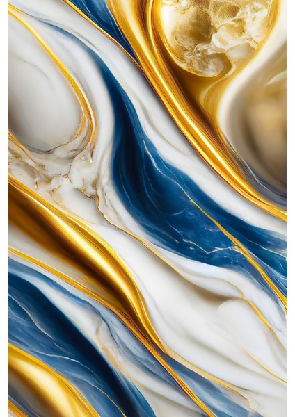 lacivert-Gold Çiçek ve Soyut Kombini 08|çerçeveli Temperli Cam Tablo 3lü Yatay fırsatları