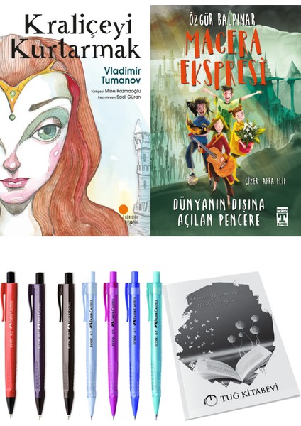 Gelecek Ekspresi Dünyanın Dışına Açılan Pencere ve Kraliçeyi Kurtarmak 2li Set