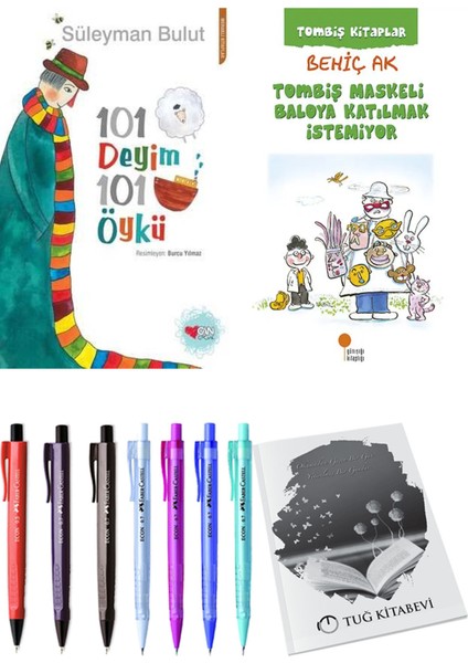 Tombiş Maskeli Baloya Katılmak İstemiyor ve 101 Deyim 101 Öykü Süleyman Bulut 2'li Set - Kalem