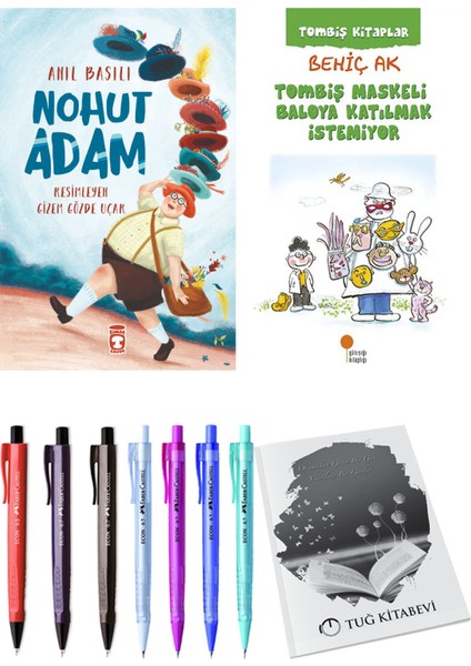 Tombiş Maskeli Baloya Katılmak İstemiyor ve Nohut Adam 2'li Set - Kalem